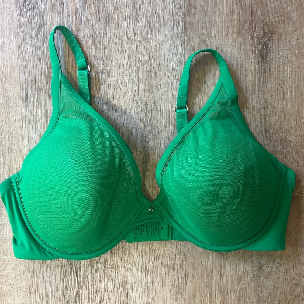 ThirdLove Green 24/7 Classic Uplift Plunge Bra